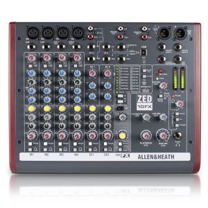 Allen & Heath ZED-10FX (10-Ch Stereo Mixer w/USB)