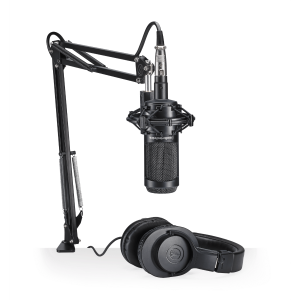 Audio-Technica AT2035 Studio Microphone Pack with ATH-M20x and Boom Arm