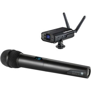 Audio-Technica System 10 Camera-Mount Digital Wireless Microphone System w/ Handheld Mic 