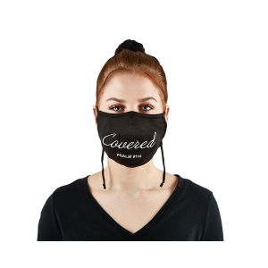 EMBROIDERED PSALM 91:4 FACE MASK