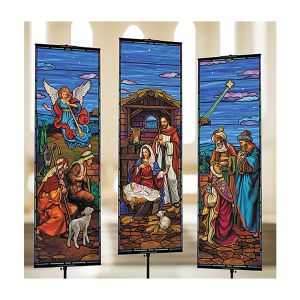 Set of 3 Nativity Banners