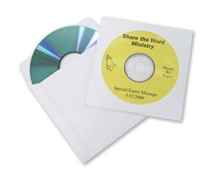 CD DVD Kingdom EconoSleeve with Window - White