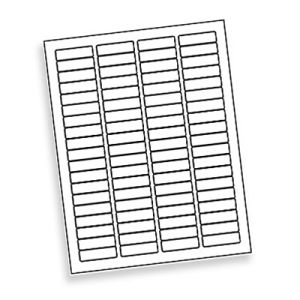 Crystal Clear Title Labels for Laser Printer 1.75" x 0.5"