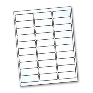 Crystal Clear Title Labels for Laser Printer - 2.625 Inches x 1 Inch_1