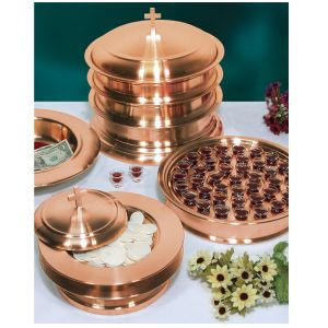 Stainless Steel Communion Ware - Copper Plated Finish-1