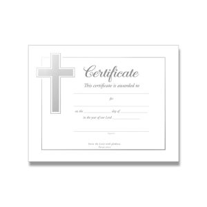 General Certificate- Silver Foil Embossed