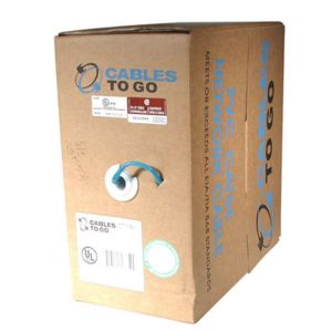 1000 ft cat5e Solid PVC Computer Cable Blue