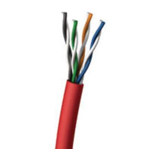 1000ft CAT5E Solid PVC Computer Cable Red