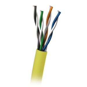 1000 ft CAT5E 350Mhz Stranded PVC Yellow