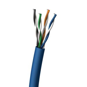 1000 ft CAT5E Shielded Solid PVC Blue