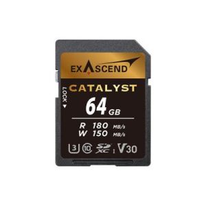 Exascend 64GB Catalyst SDXC, UHS-I, V30 Memory Card