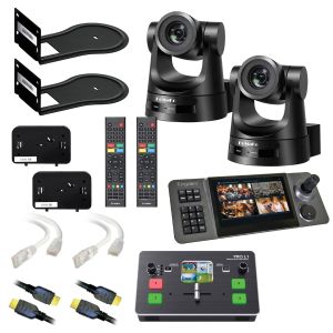 Kingdom HD 20x PTZ Livestreaming package 2 cameras with K10TOUCH controller