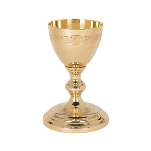 Etched Chalice and Paten Set 