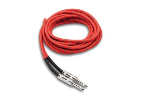 Hosa Cloth Guitar Cable 18ft RD/GN