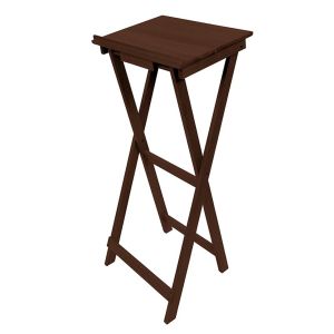 Portable Folding Lectern Maple Hardwood - Walnut Stain