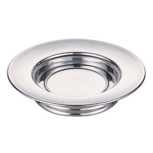 Polished Aluminum Stacking Bread Plate - Silvertone