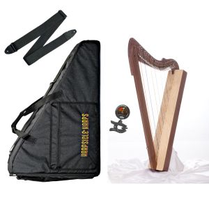 Kingdom Harp Kit Essentials with Walnut Harp