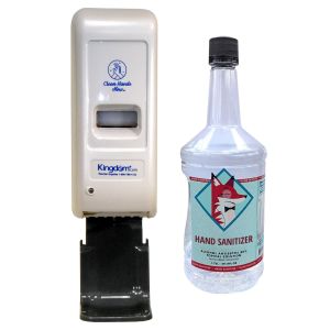 Wall Mount Touchless Hand Sanitizer Dispenser and 1 Gallon of Hand Sanitizer