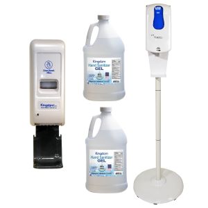 Touchless Hand Sanitizer Dispenser Package: Includes Refill and Mounting Solutions