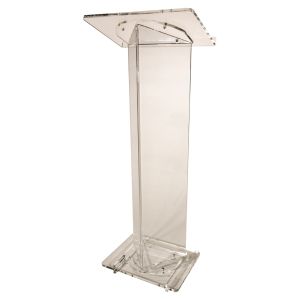 Kingdom Triangle Style Clear Acrylic Lectern