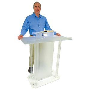 Kingdom Illustrious Frosted Acrylic Lectern