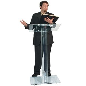 Acrylic Lectern Single Column Design