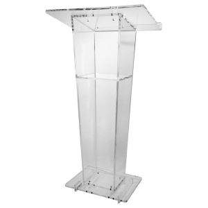 Kingdom's Vail Podium: Acrylic Lectern - Elevate Every Presentation with Modern Elegance