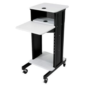 Presentation Cart with Laptop Shelf