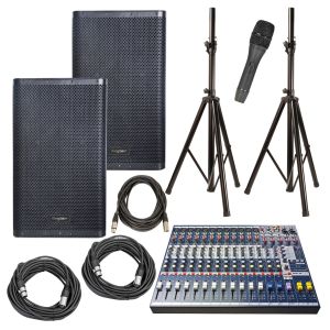 Complete Sound System Package with 15" 2000W Speakers!