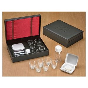 Portable Communion Set in Leather Look Case