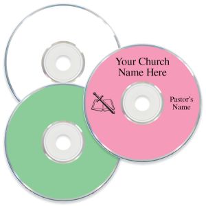 Pre-Printed 3-up CD Labels with Spines Blank - Variety of Colors - 100 Pack