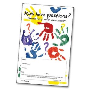 Kids Have Questions Handprints - Poster A