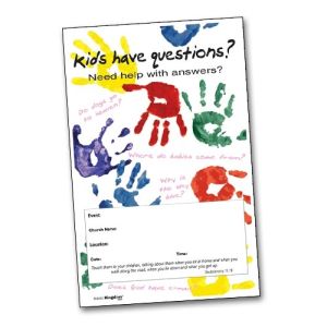 Kids Have Questions Handprints - Poster B