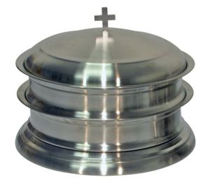 Stainless Steel Communion Ware-Stackable Trays-Bread Plates