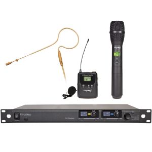 Kingdom 1,000: Channel 2-Mic Wireless System with Omni-Directional Earworn Mic