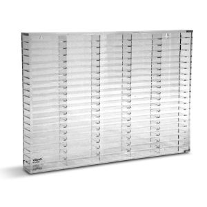 Kingdom Sleek and Resilient Kingdom Acrylic 100 Cassette Tape Rack for Audiophiles