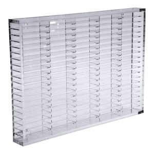 Stylish and Durable Kingdom Acrylic 100 Cassette Tape Rack for Music Enthusiasts