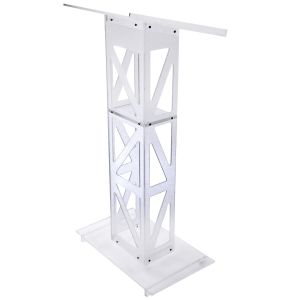 Kingdom Reliant Acrylic Pulpit/Podium Frosty: Where Elegance Meets Privacy