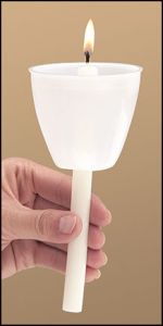 Torch Light Shield w/ Candles - 50 Pack