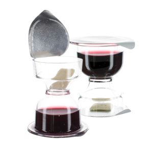 Chalice Prefilled Communion Cups with Juice & Bread or Wafer