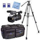 Kingdom JVC Camera Package | GY-HC500U 4K Streaming Camcorder, Tripod, Bag, and More!