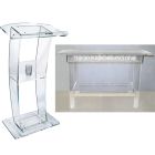 C Style Lectern with Clear Communion Table Package