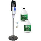 Personalize Elite Series Hand Sanitizer Dispenser and 2 Gallons of Liquid Sanitizer - Black