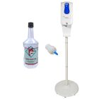 Sanitizer Dispenser, Sanitizer Bottle & a Mist Spray Adapter