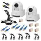 Sony 2 Camera Package with Computer Controlled Software and Joystick (White)