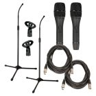 Kingdom Dynamic Cardioid 2 Handheld Wired Microphone Package