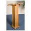 Square Column Wooden Lectern - Pecan 1