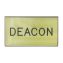 Gold Deacon Engraved Badge 