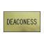 Gold Deaconess Engraved Badge 