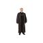 Pulpit Robes Black w/ Black Velvet - Medium